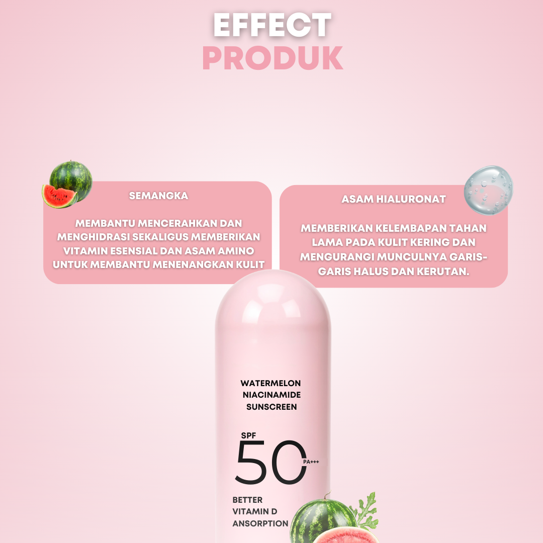 Watermelon Niacinamide Sunscreen SPF 50+++