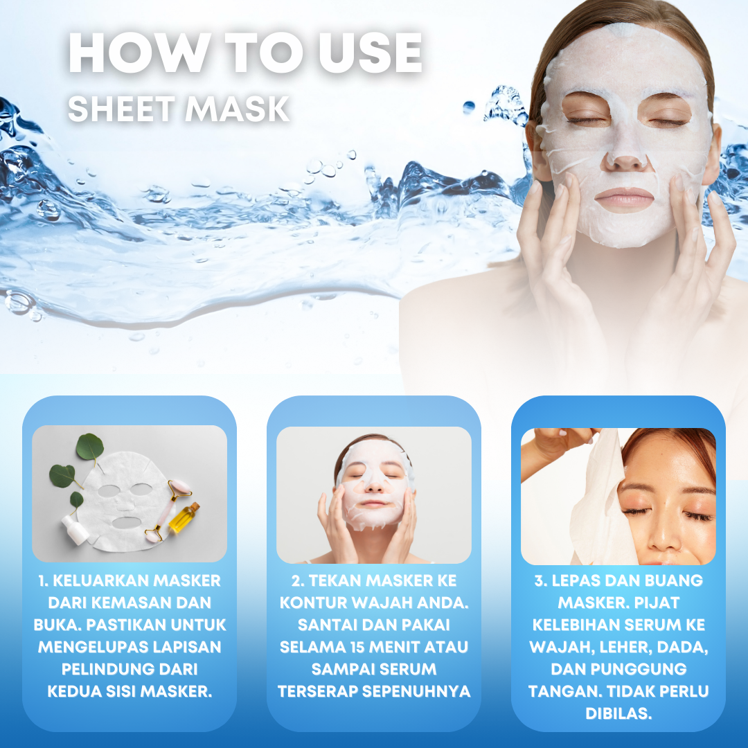 Hydrating 2% Sodium Hyaluronate Facial Sheet Mask