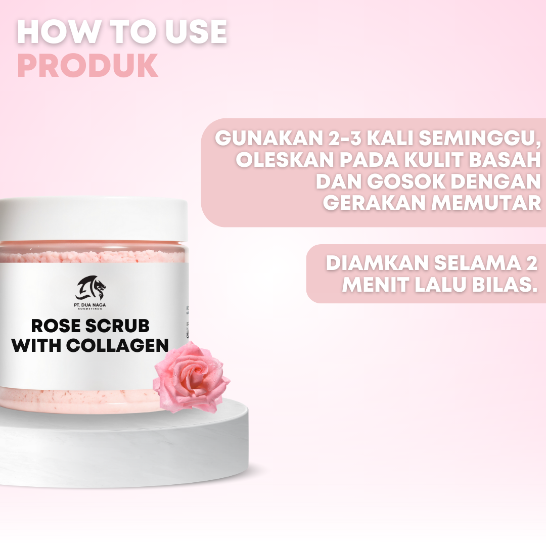 Body Rose Scrub with Collagen