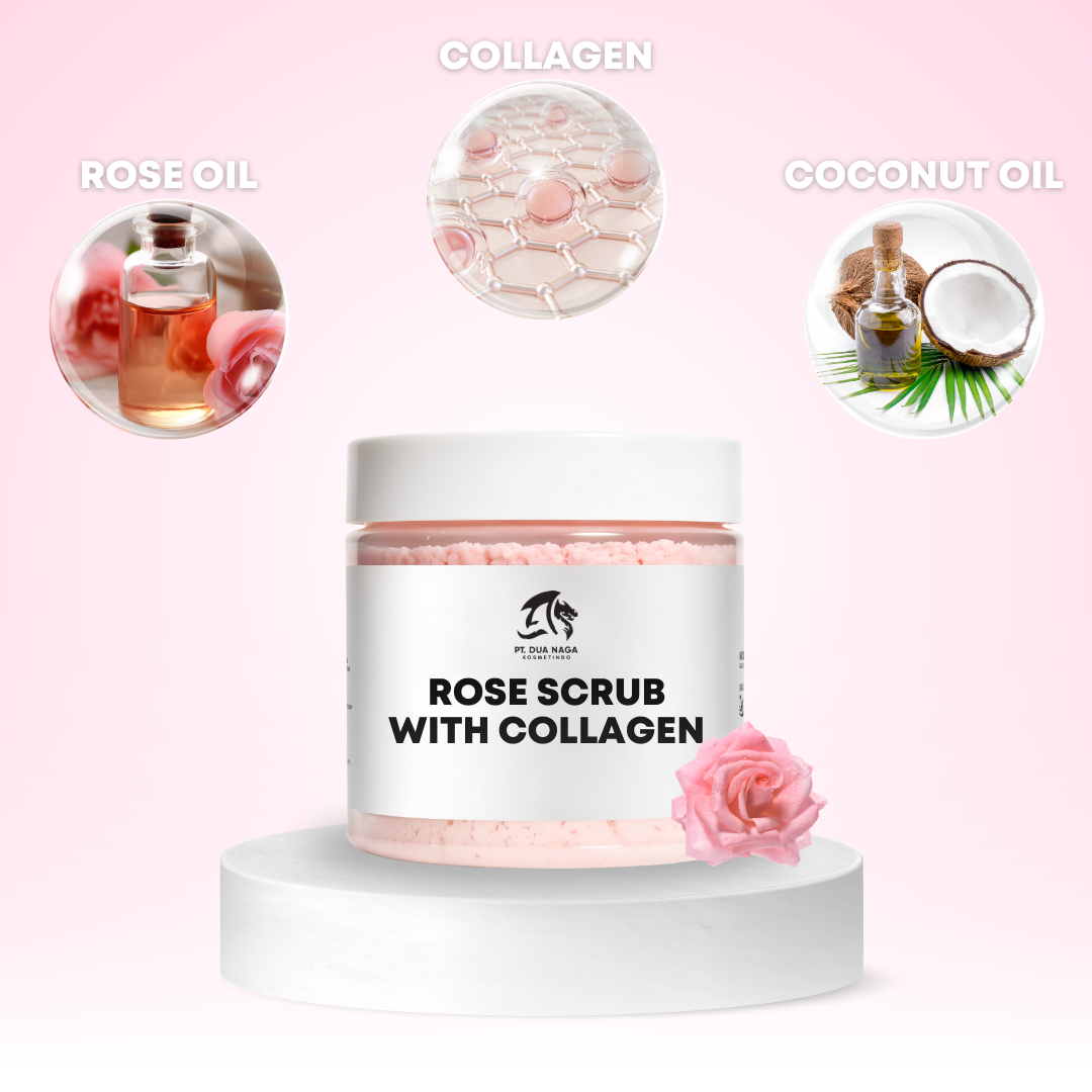 Body Rose Scrub with Collagen