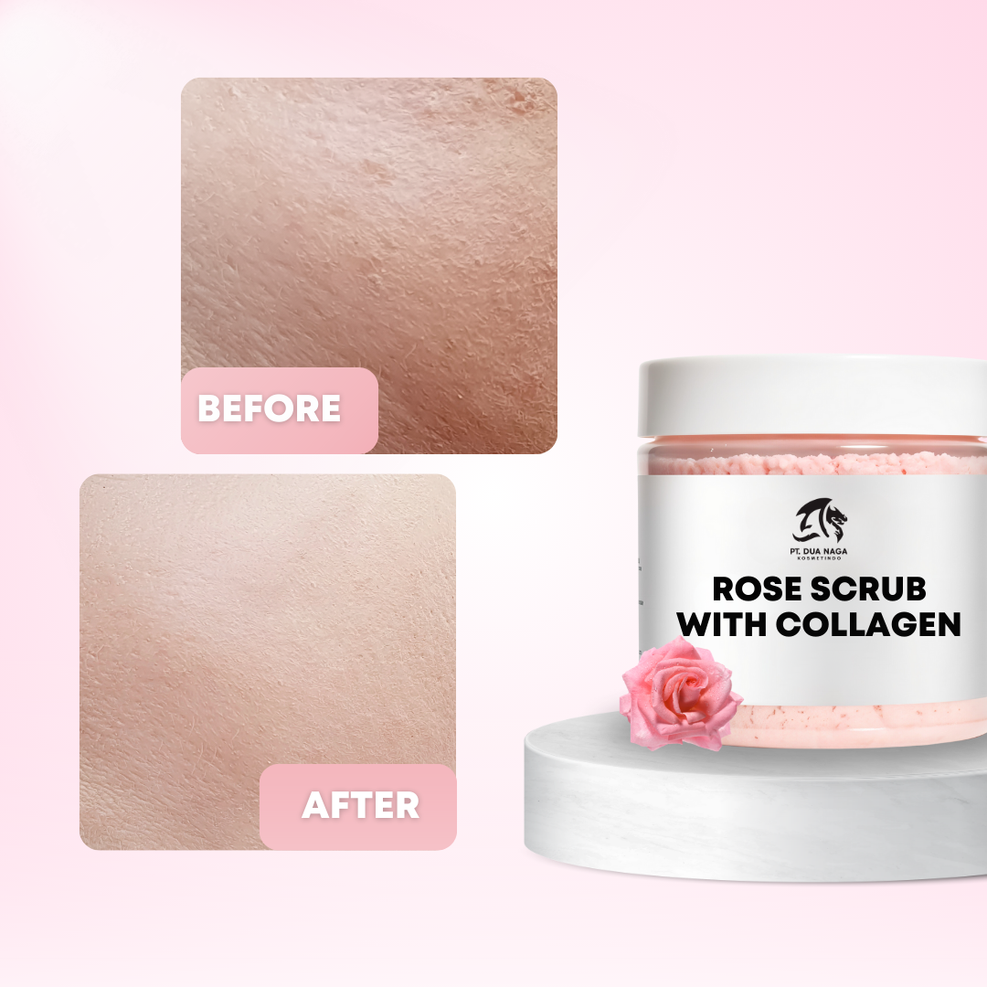 Body Rose Scrub with Collagen