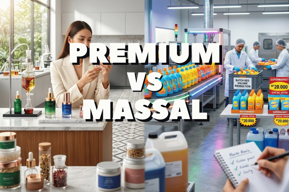 Maklon Premium vs Massal: Pilihan Fatal yang Menentukan Nasib Brand Kamu!