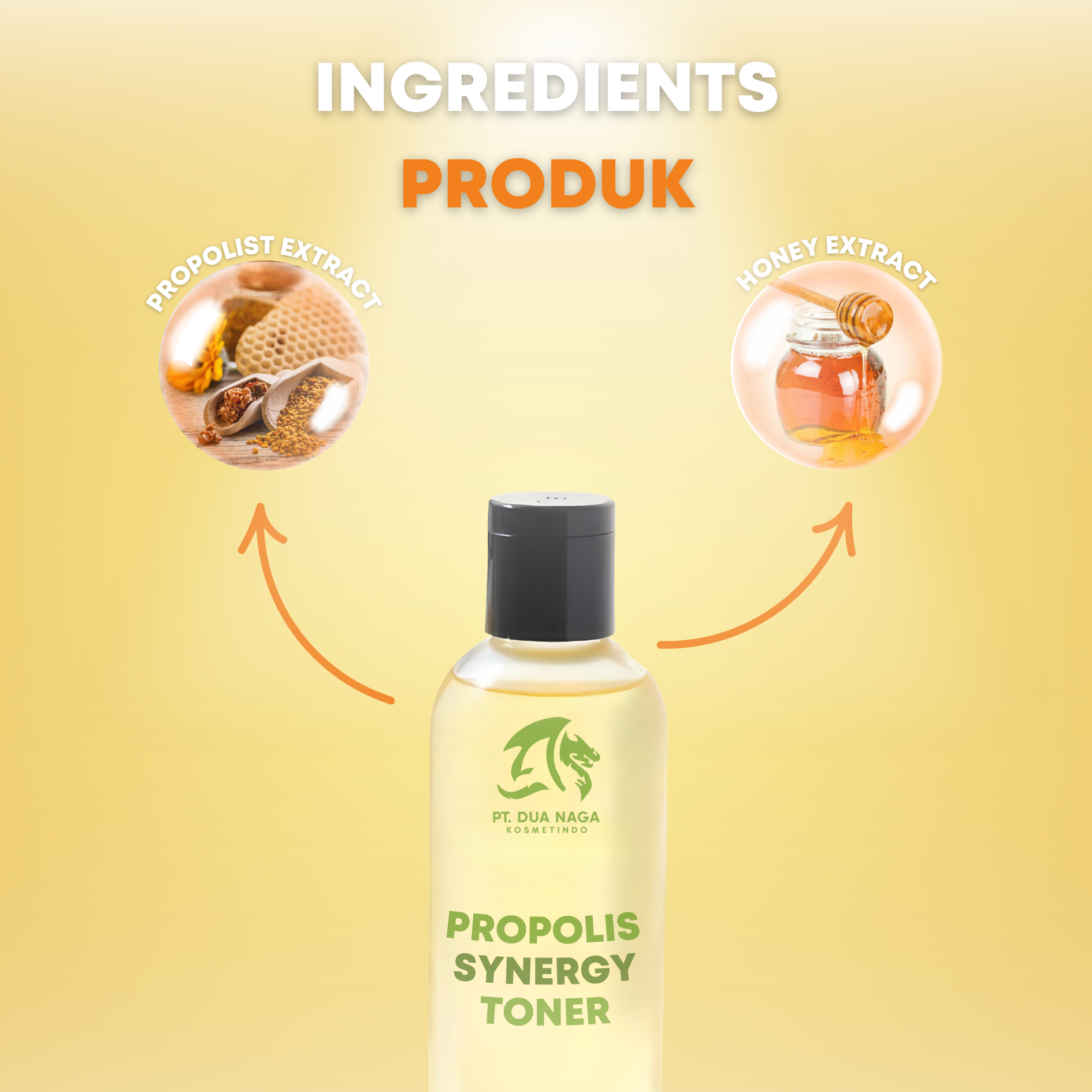 Propolis extract and 10% Honey extract Skin Toner