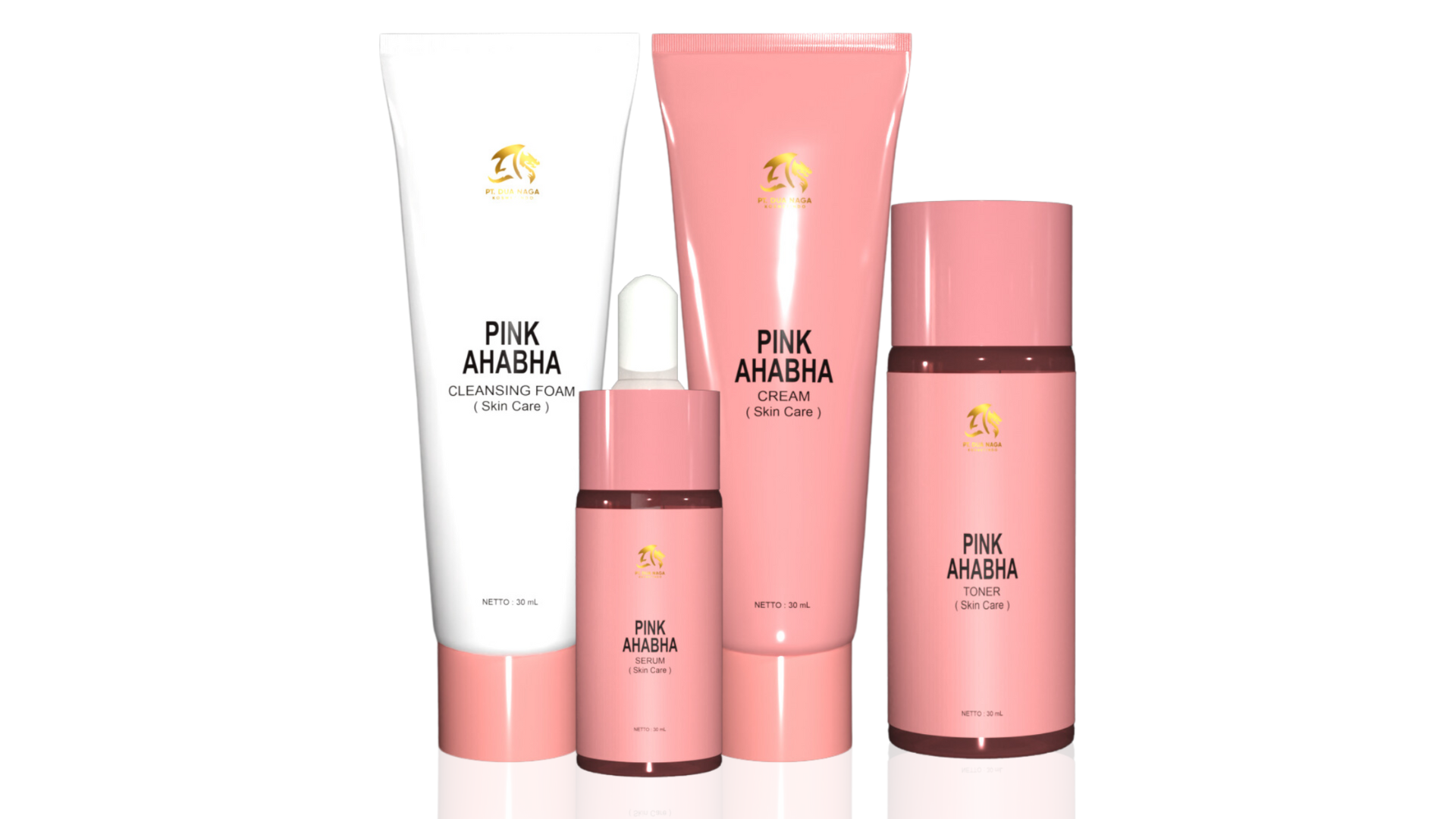 Pink AHA & BHA Skin Face Care Set